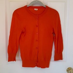 J.Crew Factory Orange Cardigan